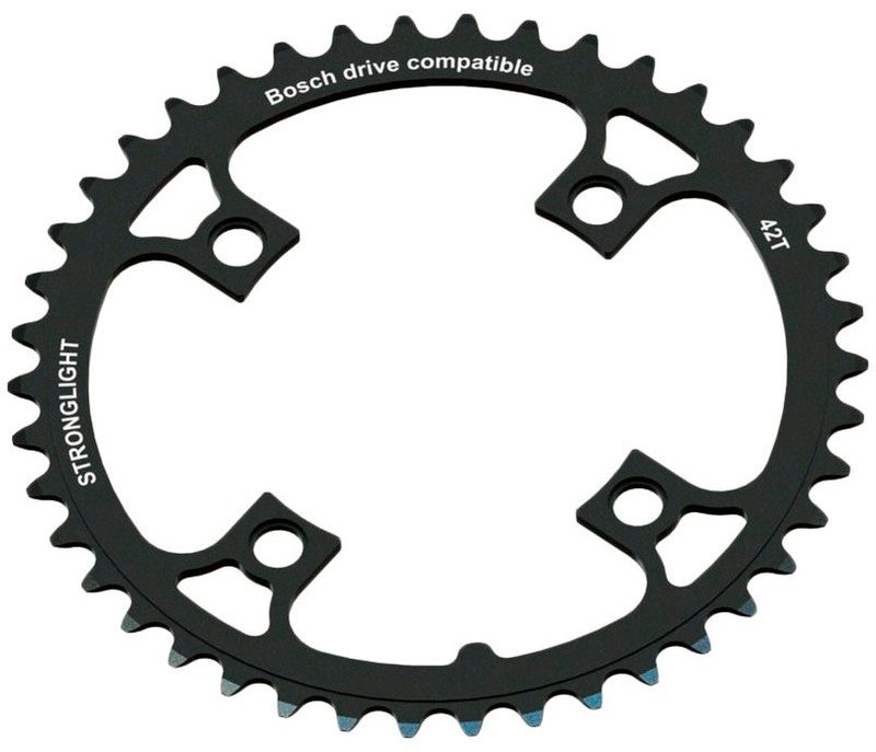Stronglight E-Bike Chain Ring Bosch Gen1/3, Brose - Black