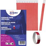 Avery-Zweckform TYVRD-50 Toegangsbandje Neonrood