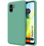 Tumundosmartphone Zachte vloeibare siliconen beschermhoes voor Xiaomi Redmi A1, groen
