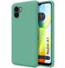 Tumundosmartphone Zachte vloeibare siliconen beschermhoes voor Xiaomi Redmi A1, groen