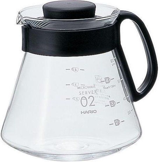 Hario V60 Range Server 600 - Zwart/Transparant