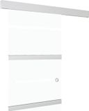 vidaXL Schuifdeur met zachte stops 76x205 cm ESG-glas en aluminium