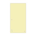 DONAU 100 stuks scheidingsstroken geel 1/3 A4 190 g/m² gerecycled karton 4-voudige perforatie 23,5 x 10,5 cm gelocht Made in EU