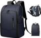 CarryQuest® - Sac à dos de voyage - Sac à dos durable pour hommes avec USB - Sacoche de travail - Grande capacité + résistant à l'eau + rangement intelligent - Bleu