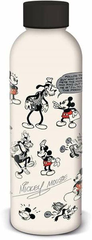 Stor Thermosfles Mickey Mouse Aluminium 755 ml Wit