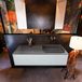 Mondiaz ERIN 120cm badmeubelset onderkast Clay met 1 lade Wastafel RIDGE rechts Dark grey ERIN11639