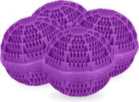 Relaxdays wasbol set van 4 - paars