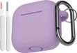 Non-branded Housse de protection souple en silicone pour AirPods 4ème génération avec kit de nettoyage - Absorbant les chocs et durable