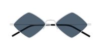Saint Laurent Sl 302 Lisa Lunettes De Soleil Unisexe Argent Géométrique Gris 55mm
