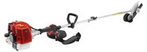 Tondeuse à gazon à essence/fraiseuse - Moteur 2 temps de 43 cc - Lame métallique droite - 1,25 kW - Réservoir de 1 litre - Arbre de 1,75 mètre - Rouge