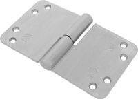 Dulimex Paumelle - RVS geborsteld - RVS - Dulimex kogelstiftkantelaaf RVS ronde hoek 150x89mm SKG3 DIN rechts