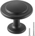 VEVOR Meubelknoppen, 30 Stuks, 31 mm, Kastknoppen van Zwarte Zinklegering