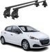 Menabo Barre de toit pour Peugeot 208 (2015-2019) - Noir