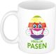 Bellatio Decorations Shoppartners Bv Pasen mok / beker - Vrolijk Pasen - paasei die duim opsteekt - 300 ml keramiek