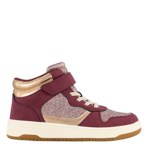 Graceland sneakers met glitters - donkerrood