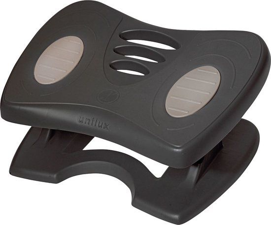 Unilux Voetenbankje - verstelbaar - kantelbaar - ergonomisch - Nymphea - Antraciet
