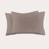 NOUS Living basis kussensloop - taupe (60x70 cm) (set van 2)