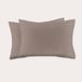NOUS Living basis kussensloop - taupe (60x70 cm) (set van 2)