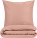 Blumtal Housse de couette Microfibre Nova - Housse de couette individuel 135 x 200 cm - 1 x taie d'oreiller 40 x 80 cm - Rose