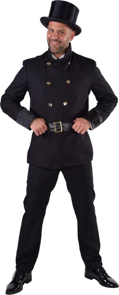 Magic by freddy Schoorsteenveger Kostuum | Schoorsteenveger Dickens Zwart Als Roet | Man | XL | Carnavalskleding | Verkleedkleding