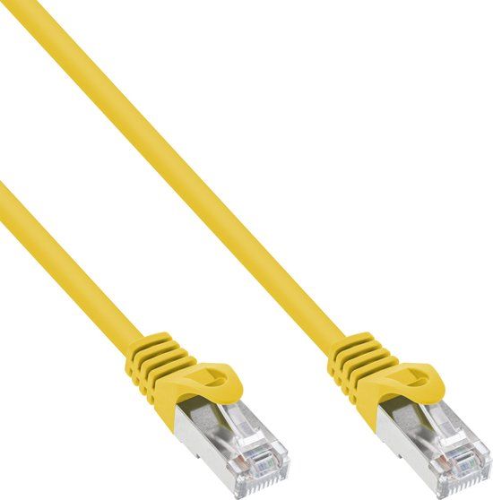 InLine® Patchkabel, SF/UTP, Cat.5e, geel, 1,5m