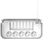 RealPower Powerbox 522 - Stekkerdoos in opbergbox - 2 x USB, 2 x USB-C, 5-Poorts stekkerdoos - wit