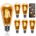 Aigostar Ampoules à incandescence Vintage Edison 5Pack, E27 8W (80W Equivalent) Ampoules à incandescence, 2200K Ampoules à incandescence rétro blanc chaud