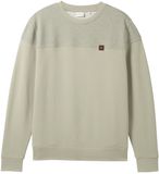 TOM TAILOR Sweatshirt pastelgroen / wit