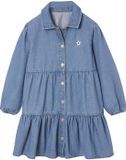 Vertbaudet Jurk van lichtgewicht denim voor meisjes