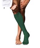 FALKE No. 9 Pure Fil d´Écosse katoen kniekousen heren groen - maat 39-40