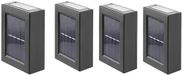 OEM Holland Connections 4-pack solar LED-lampen, buitengebruik, waterdicht, kan van boven naar beneden worden verlicht