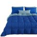 PETTI Artigiani Italiani - Winterdekbed 260x270 cm 2-Persoons Maxi, Warm Dubbelzijdig Dekbed Blauw Lichtblauw, Anti-allergisch Microvezel 300g/m², Zacht en Behaaglijk, Made in Italy