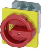 Siemens Lastscheidingsschakelaar Rood, Geel 3-polig 35 mm² 63 A 690 V/AC
