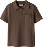 NAME IT Jongens Polo NKMHAKSI SS NREG - Chestnut - Maat 146/152