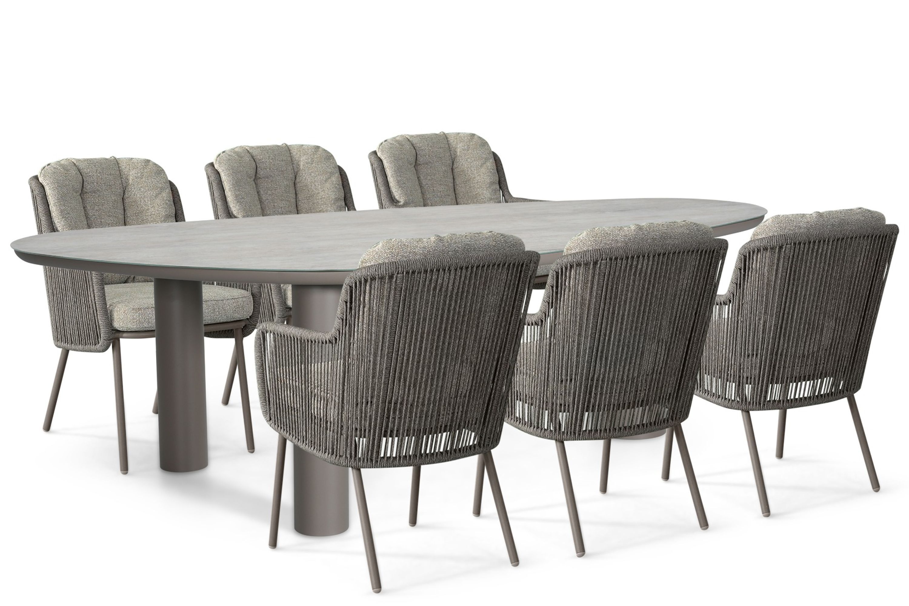 Santika Furniture Santika Cayora/Guave 240x120 cm dining tuinset 7-delig