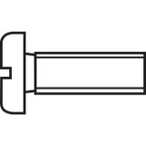 TOOLCRAFT 888683 Vis à tête cylindrique M2.5 30 mm Fente DIN 84 Acier zingué 1 pièce(s)