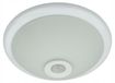 Plafonnier LED avec détecteur de mouvement, 2x douille E27, boîtier en verre, adapté au salon