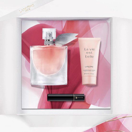 Lancôme La Vie est Belle Geschenkset voor dames - Eau de Parfum 50 ml + Minispray 10 ml + Mascara 2 ml