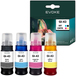 Evoke Compatible Ink for Canon Gi-43 Gi43 4X CMYK: Black, Cyan, Magenta, Yellow 240ml 14800 Pages Pixma G540 G550 G640 G650