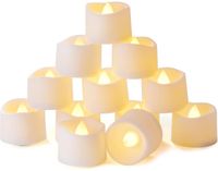 GELLDG LED-theelichtjes - Werkt op batterijen - 3,3 x 3,6 cm - 24 kaarsjes