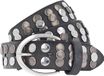 Vanzetti Leren Riem Hollywood Boulevard 35mm Full Leather Belt W80 Steel Grey Donkergrijs