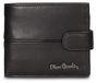 Pierre Cardin Portefeuille Homme Noir Cuir Véritable avec Bouton-pression Black B UNICA 11x9.5x2 cm G05-148-NERO