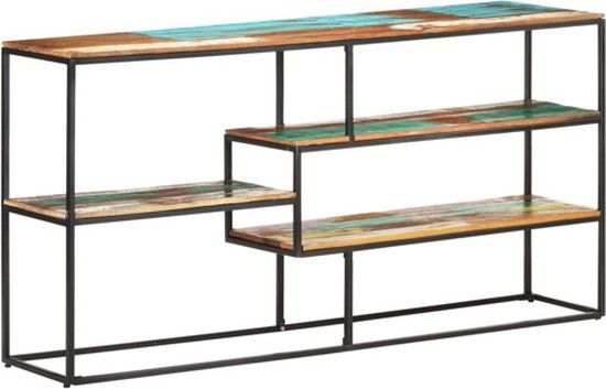 vidaXL Dressoir 150x30x75 cm Massief Gerecycled Hout Bruin