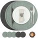 Merkloos Waterdichte Placemat en Coaster Set 6-delig
