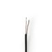 Nedis Coaxkabel op Haspel - RG174 - 50 Ohm - Enkelvoudig Afgeschermd - ECA - 100.0 m - Coax - PVC - Zwart - Rol