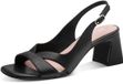 Tamaris - Dames - Sandalen met hak - Zwart - Maat 38