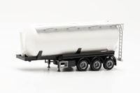 Herpa 075848-002 Onderdelen Service, Feldbinder silo trailer 42 m³, 1 stuk, op een schaal van 1: 87, bouwen, kunststof miniatuurmodel voor handwerk, wit