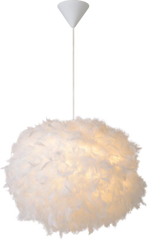 Lucide GOOSY SOFT Hanglamp - Ø 50 cm - Wit