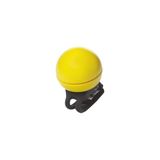 cyclingcolors Fietsbel, elektronische houder, geel, voor sturen met een diameter van 40 mm, van 19 mm tot 22 mm.