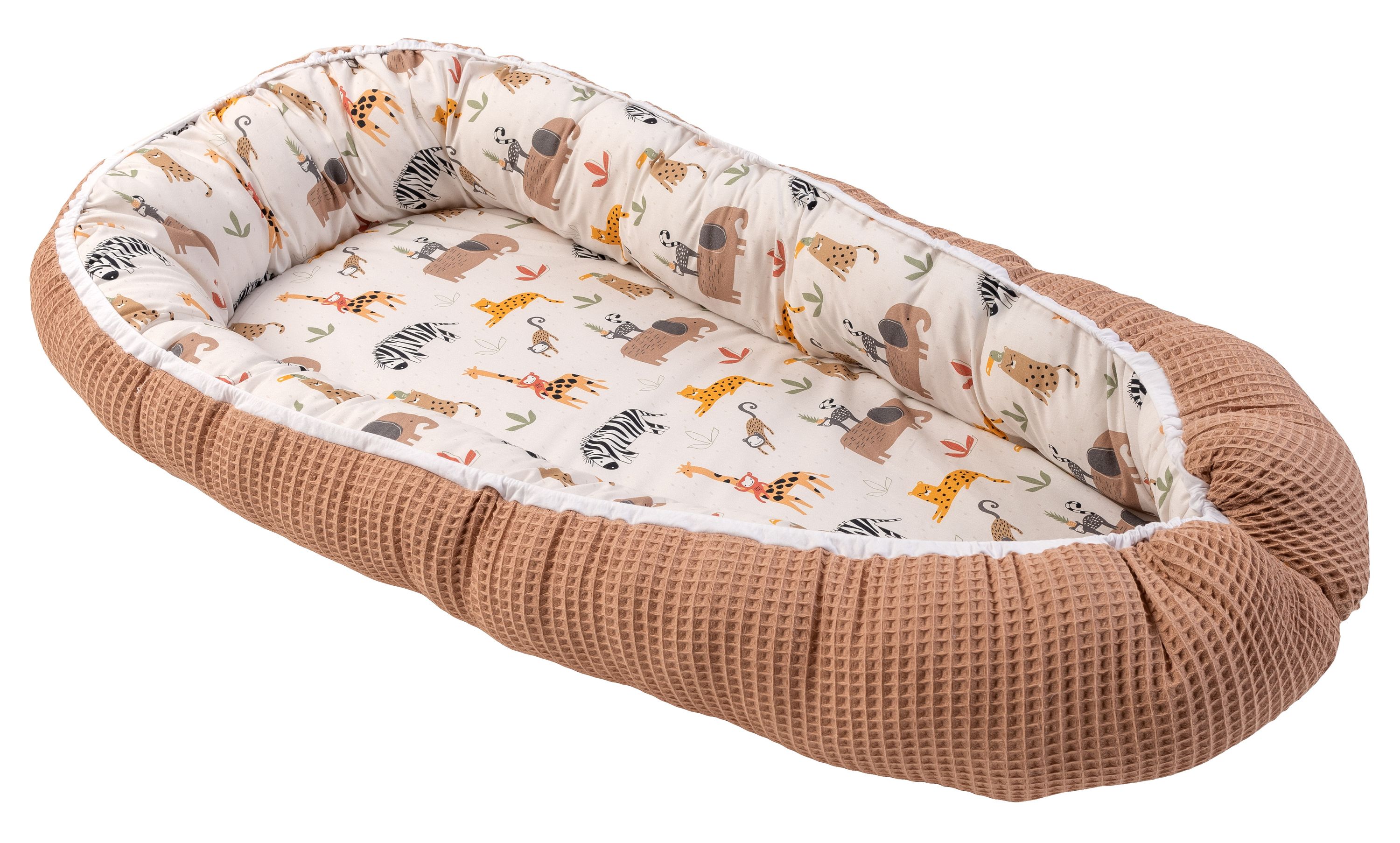 Ullenboom Baby Nest - Cotton - Beige/White - 55x95cm